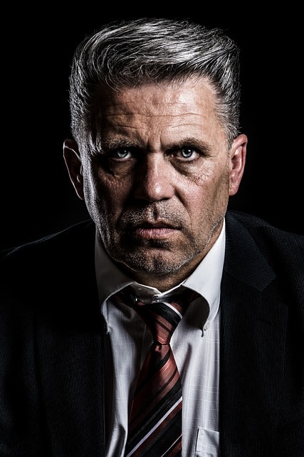 lawyer looking intense